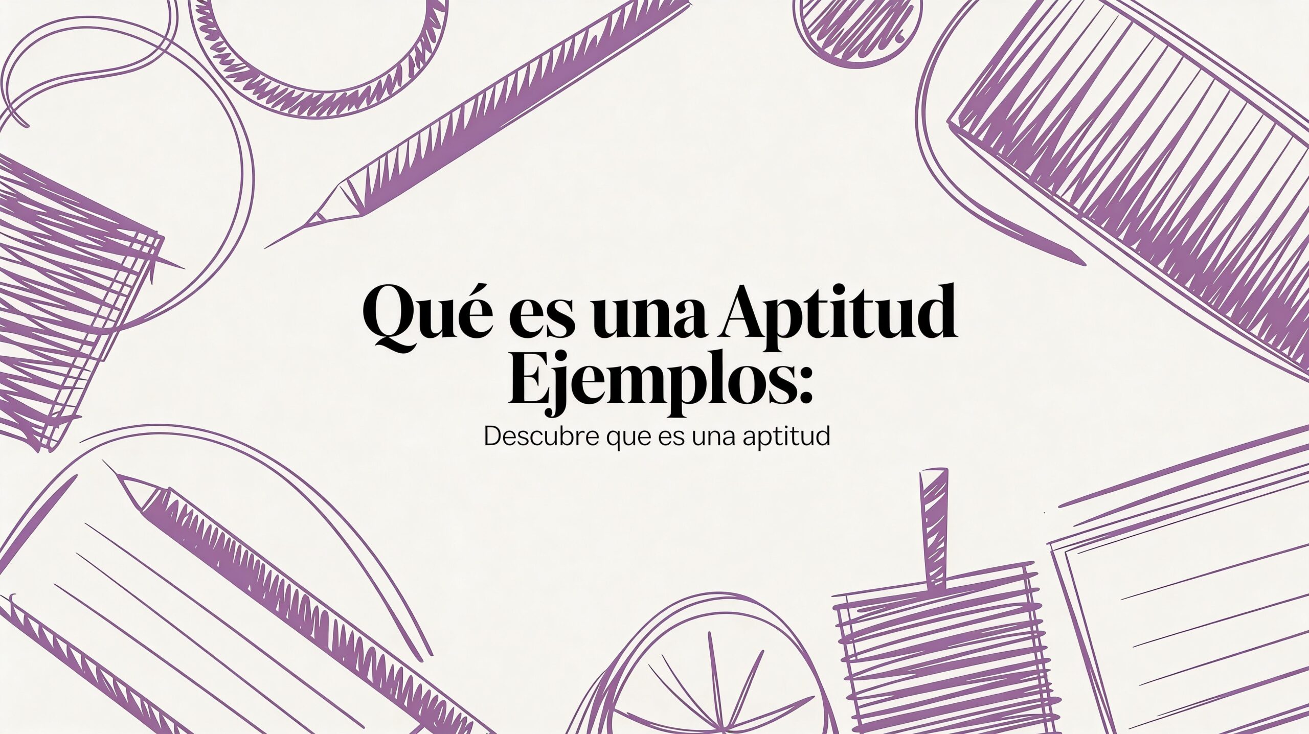 Que es una aptitud ejemplos: Descubre que es una aptitud