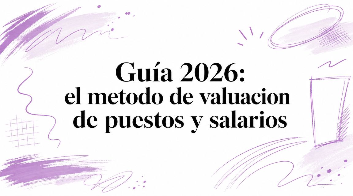 Guía 2026: el metodo de valuacion de puestos y salarios